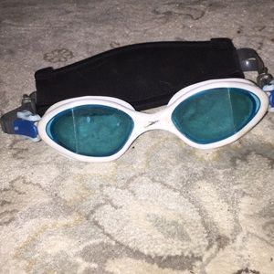 Blue speedo swimming googles